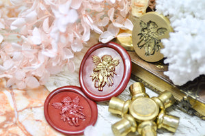 Collector's Edition Wax Seal Stamp | Cherub & Rose | Tender Guardian