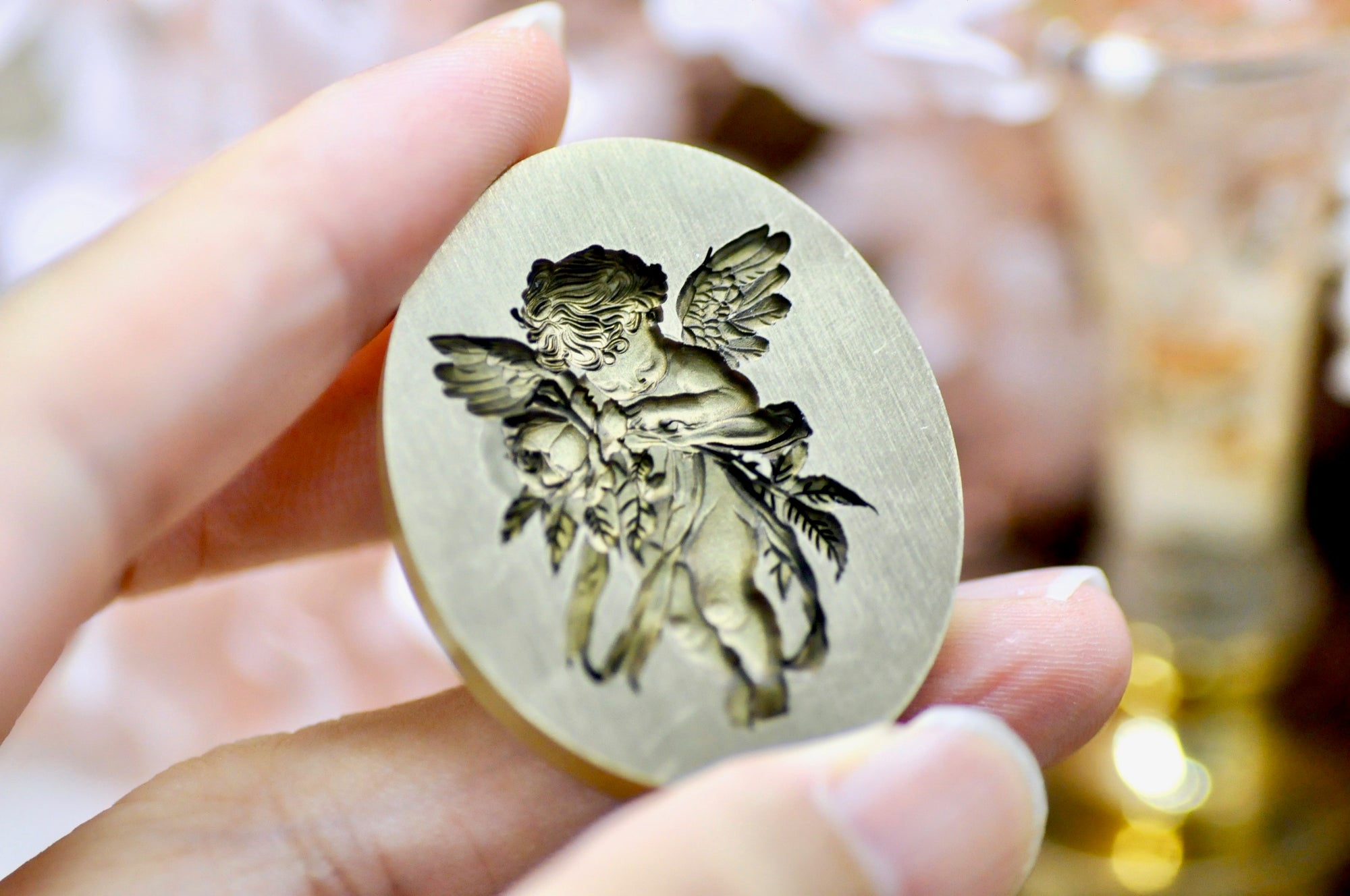 Collector's Edition Wax Seal Stamp | Cherub & Rose | Tender Guardian