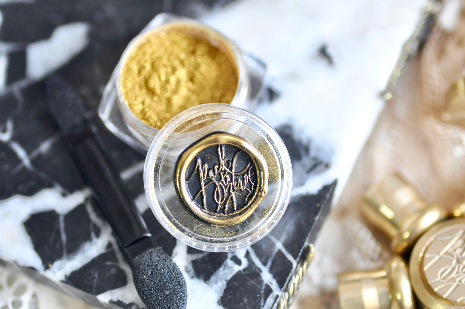 Chrome Metallic Highlight Powder for Wax Seal | Antique Gold