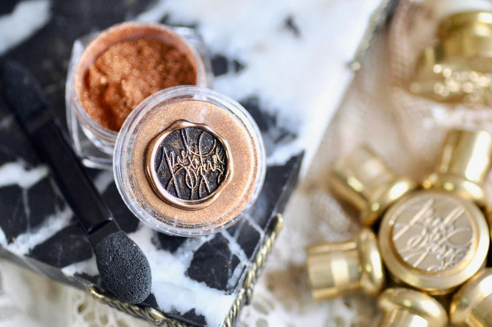 Chrome Metallic Highlight Powder for Wax Seal | Copper Gold