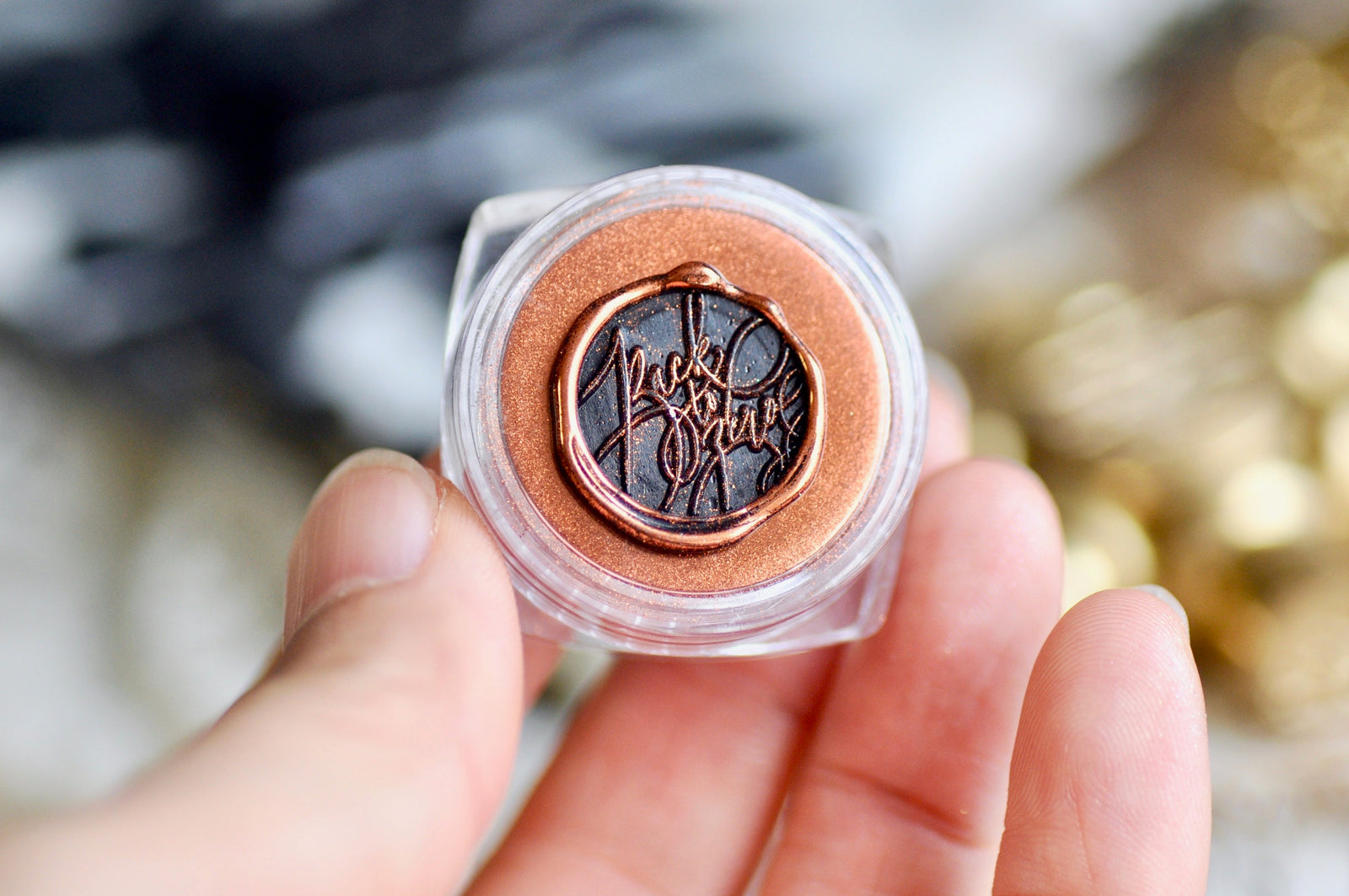 Chrome Metallic Highlight Powder for Wax Seal | Copper Red