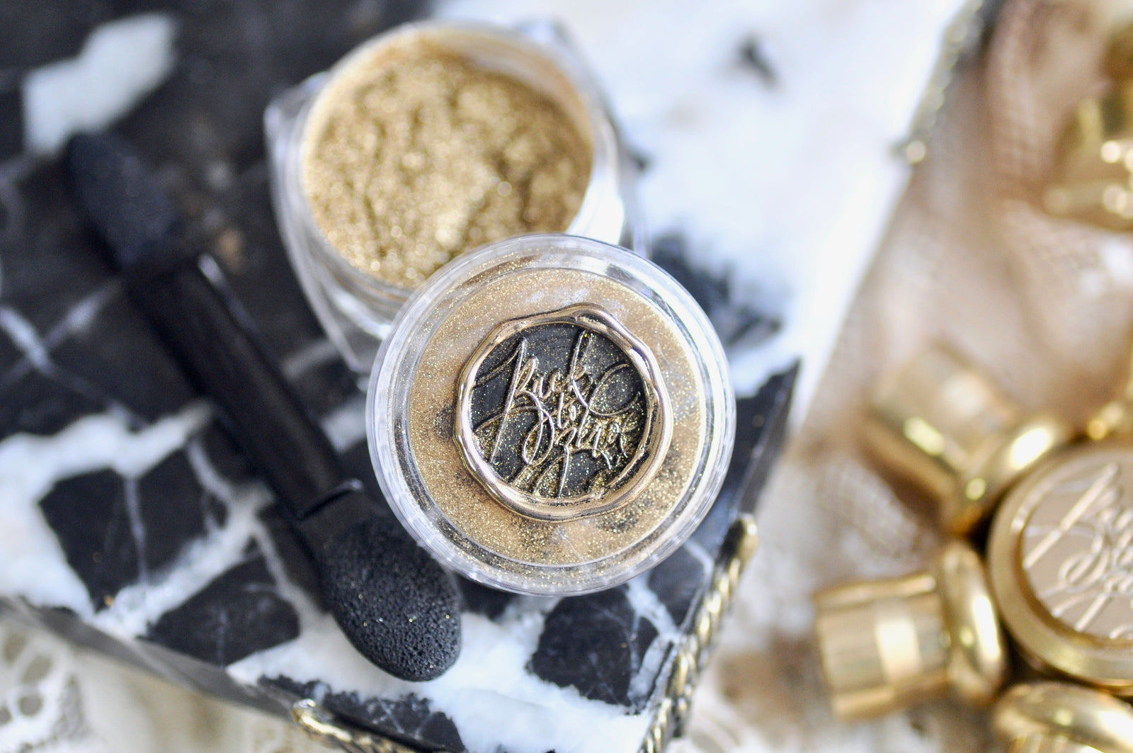 Chrome Metallic Highlight Powder for Wax Seal | Light Gold