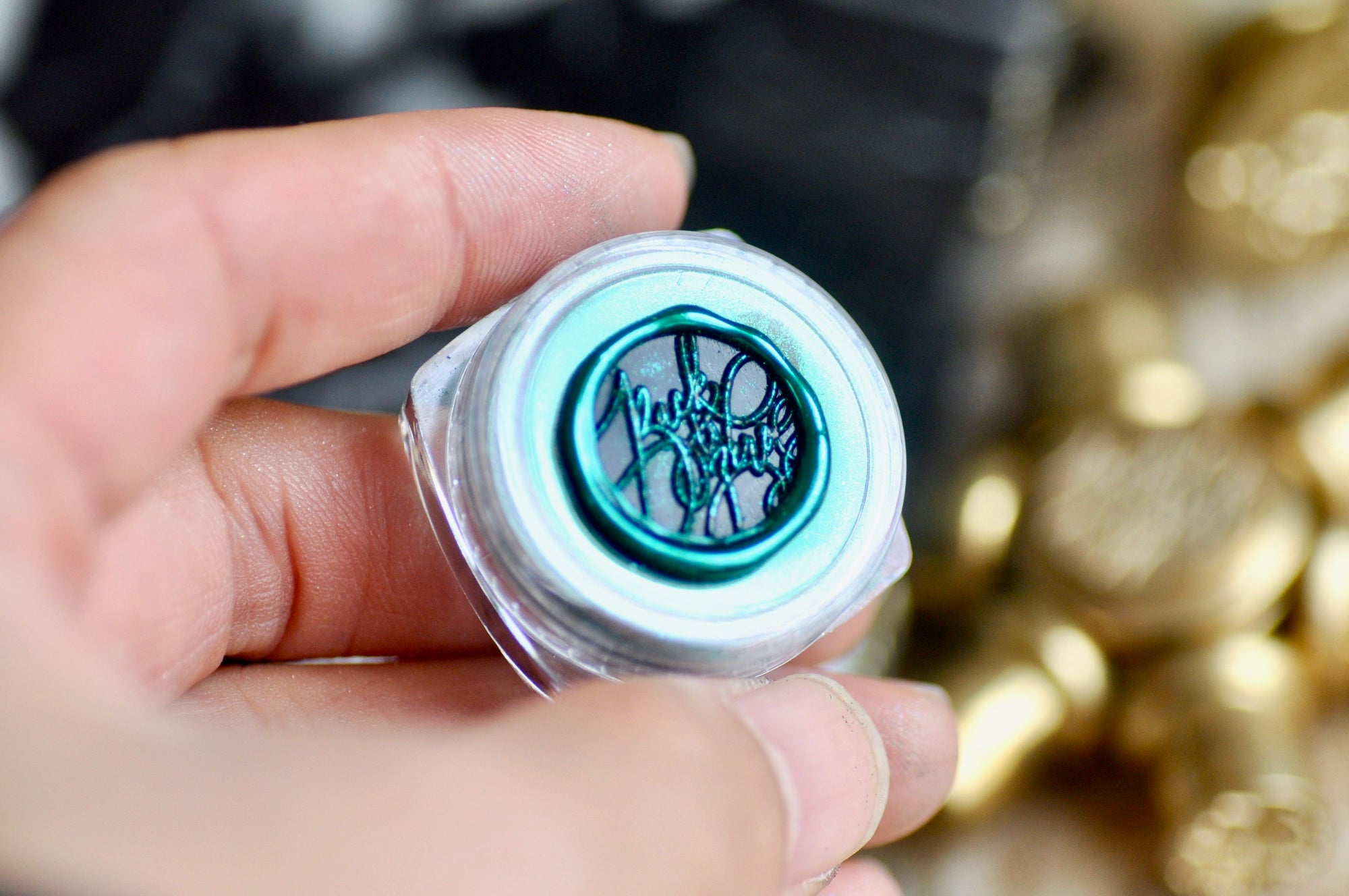 Chrome Metallic Highlight Powder for Wax Seal | Pine Green