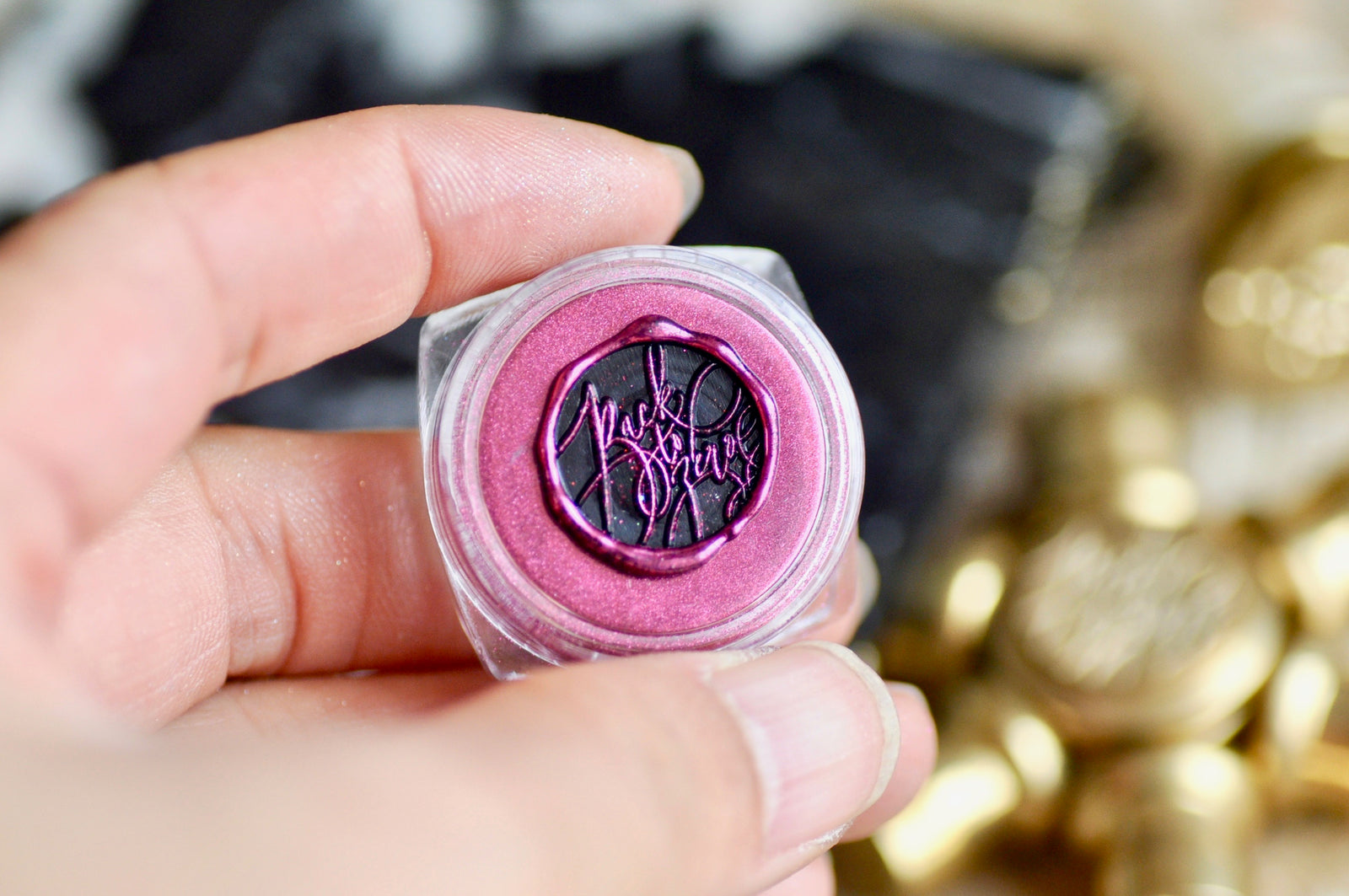Chrome Metallic Highlight Powder for Wax Seal | Rasberry