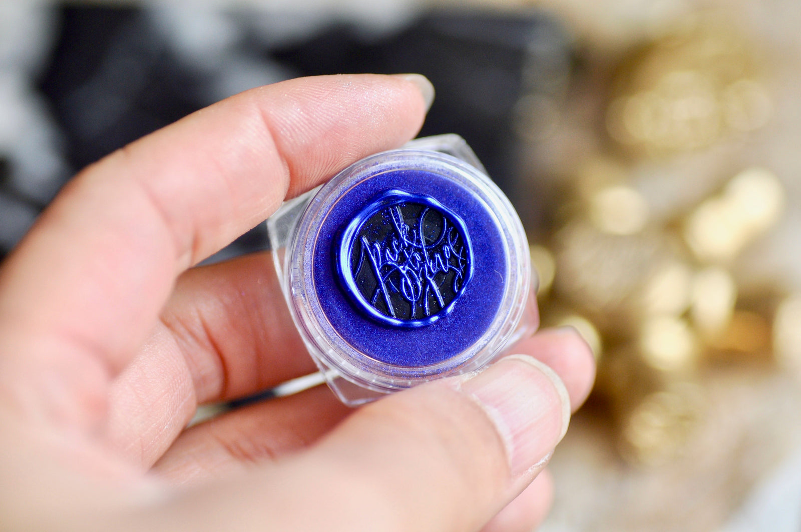 Chrome Metallic Highlight Powder for Wax Seal | Royal Blue