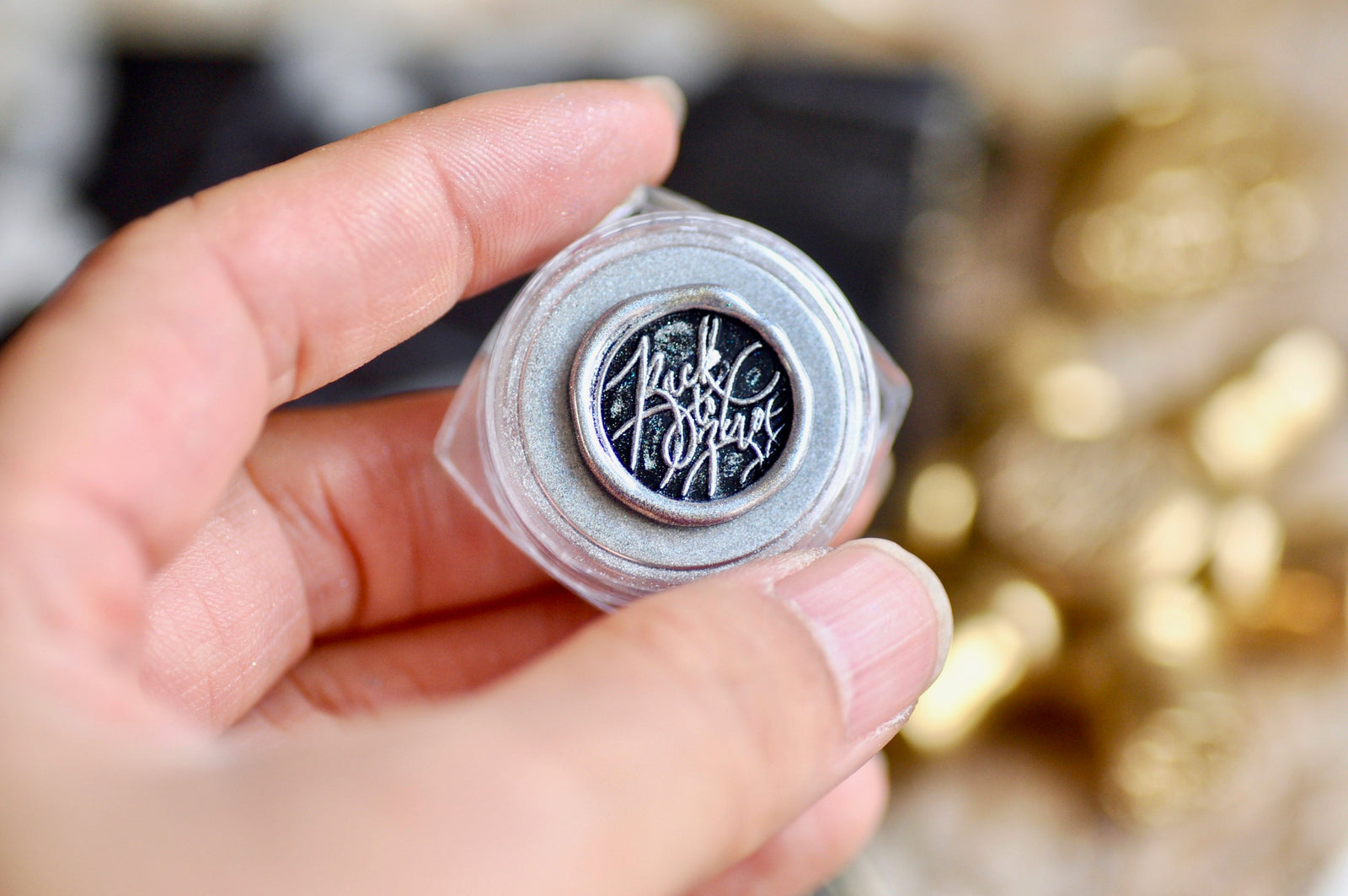 Chrome Metallic Highlight Powder for Wax Seal | Silver Blue