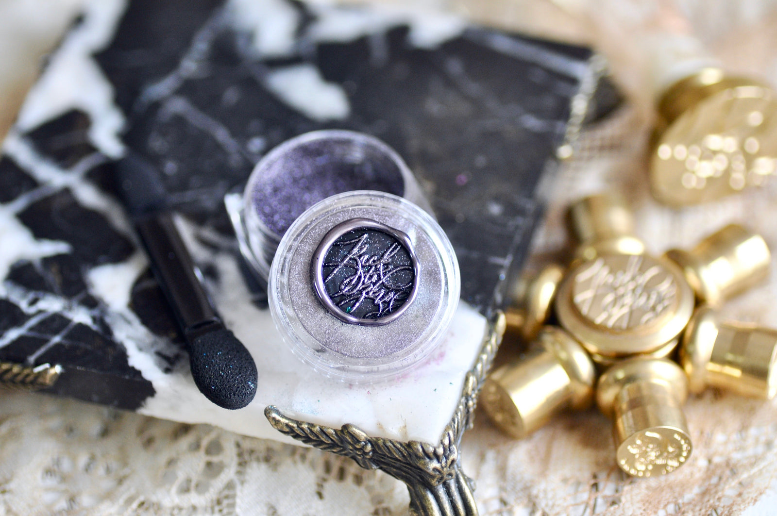 Chrome Metallic Highlight Powder for Wax Seal | Violet