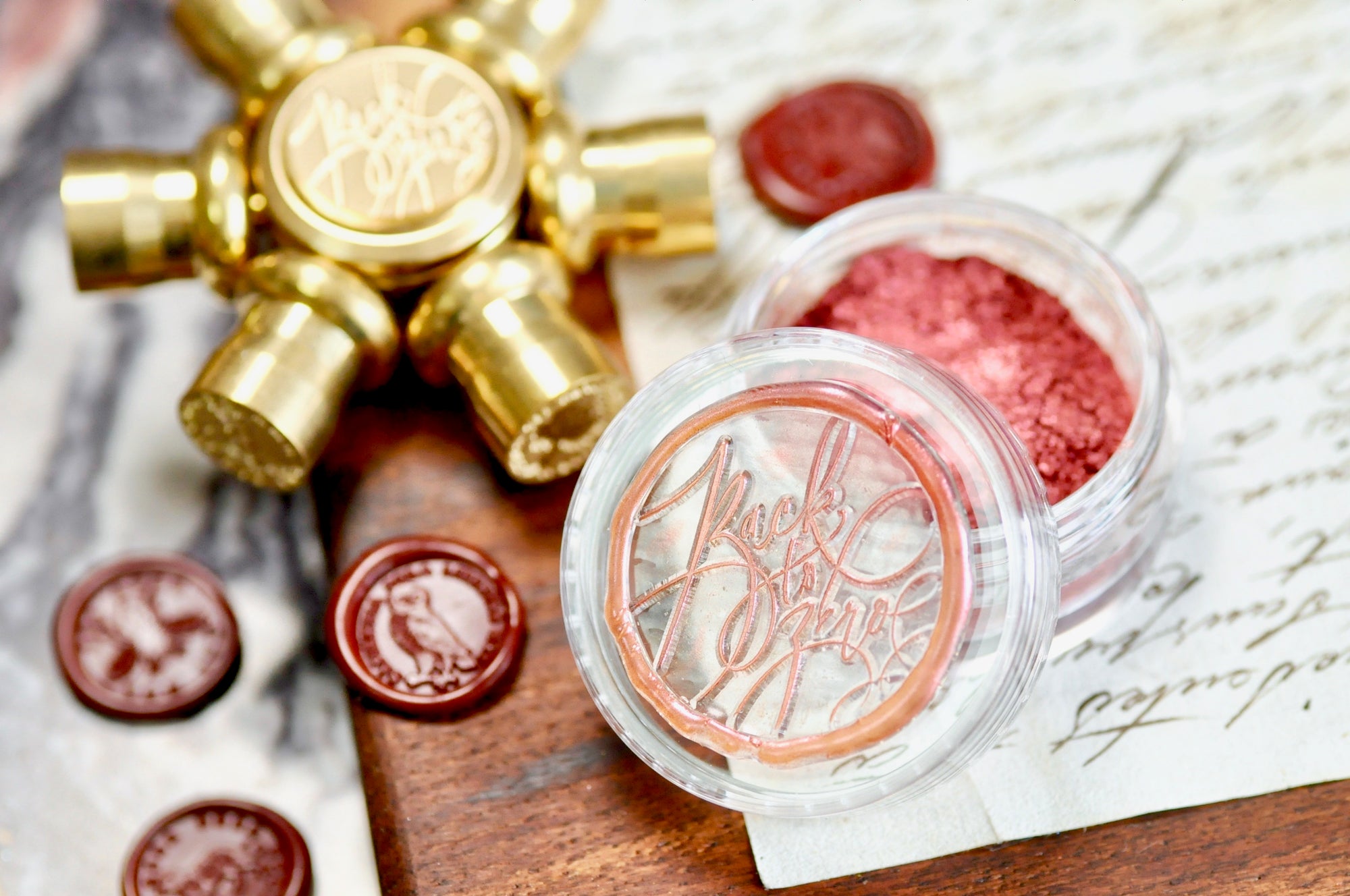 Metallic Highlight Powder for Wax Seal | Copper Red