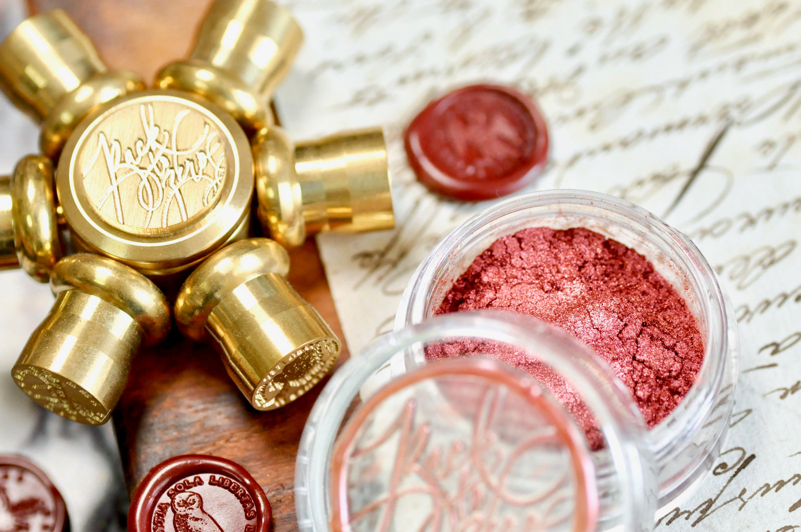 Metallic Highlight Powder for Wax Seal | Copper Red