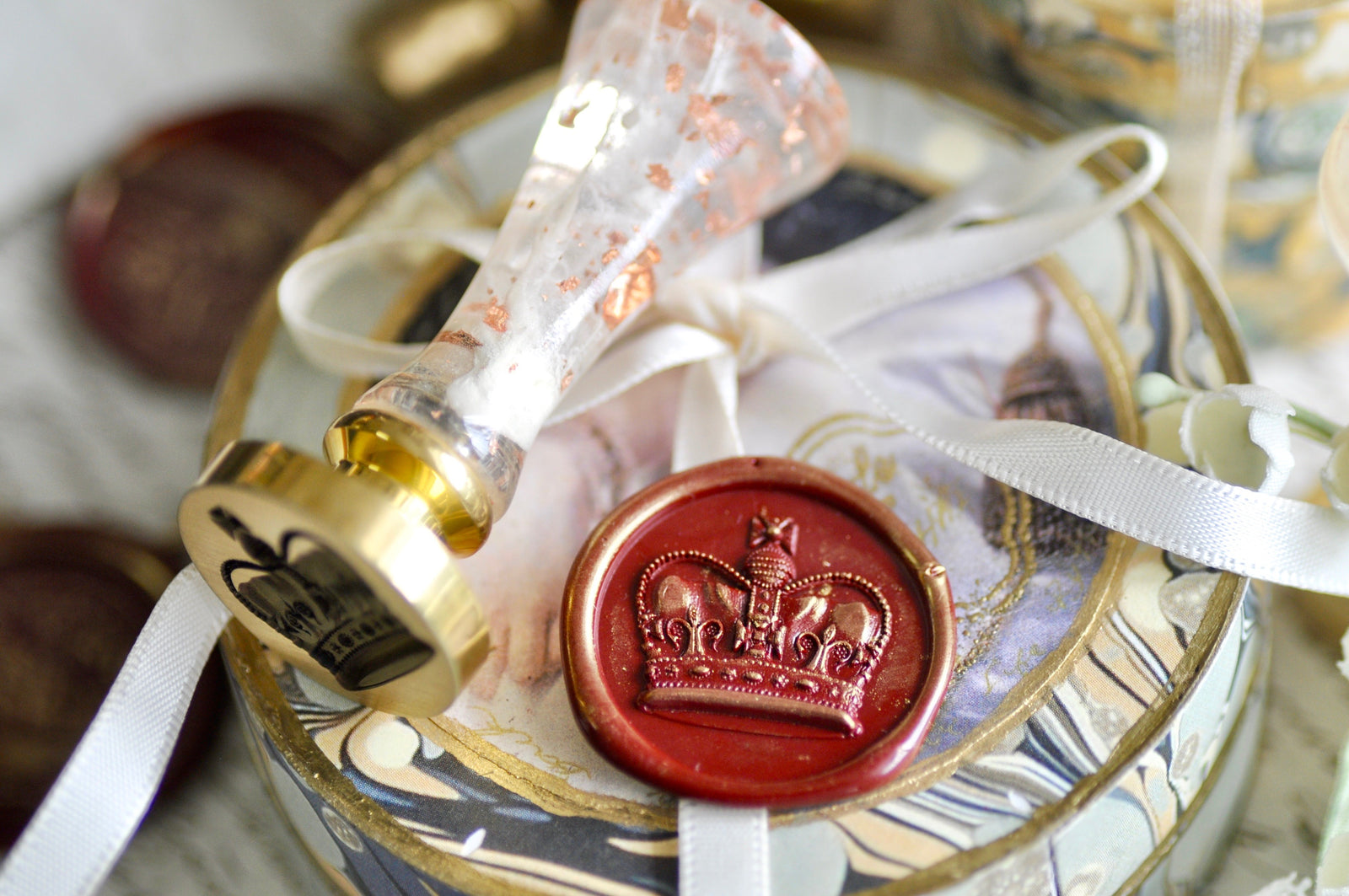 Crown 3D Emboss Wax Seal Stamp | A