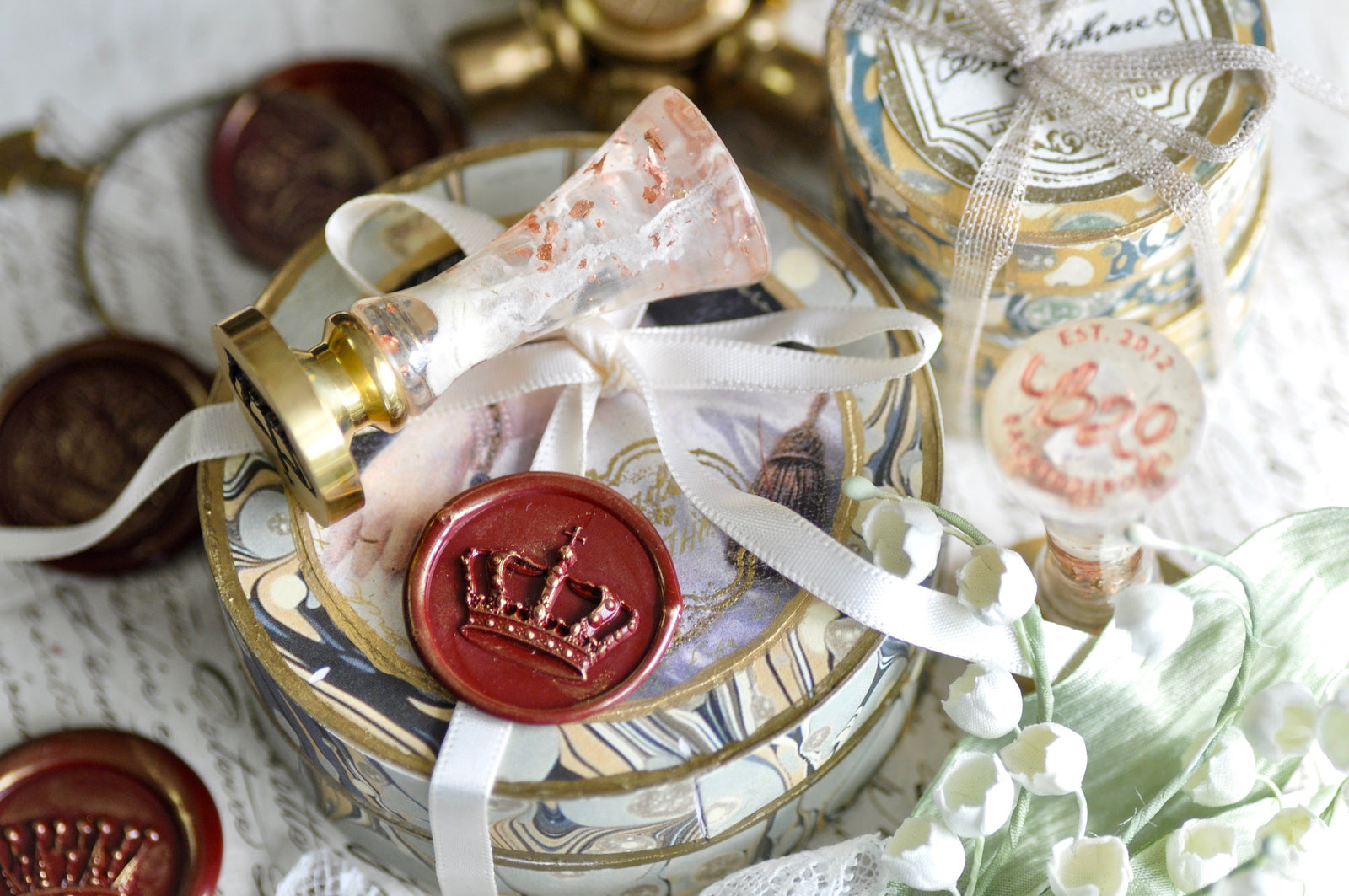 Crown 3D Emboss Wax Seal Stamp | B