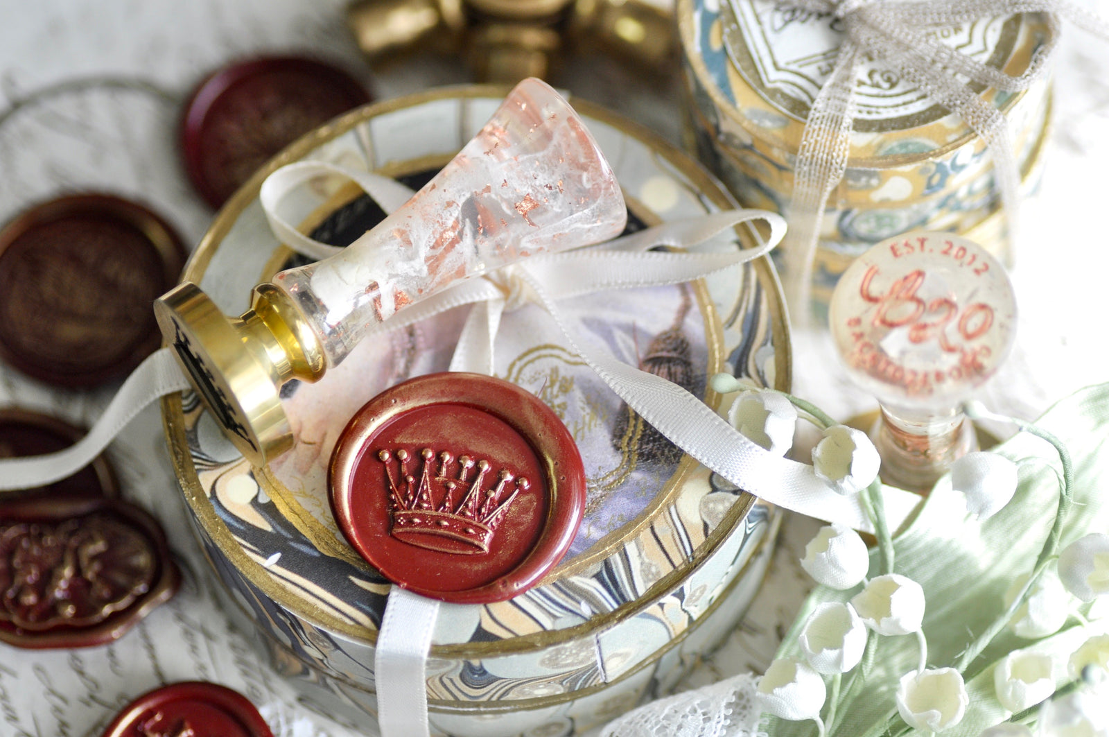 Crown 3D Emboss Wax Seal Stamp | C