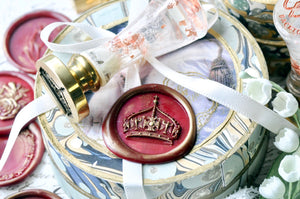 Crown 3D Emboss Wax Seal Stamp | D