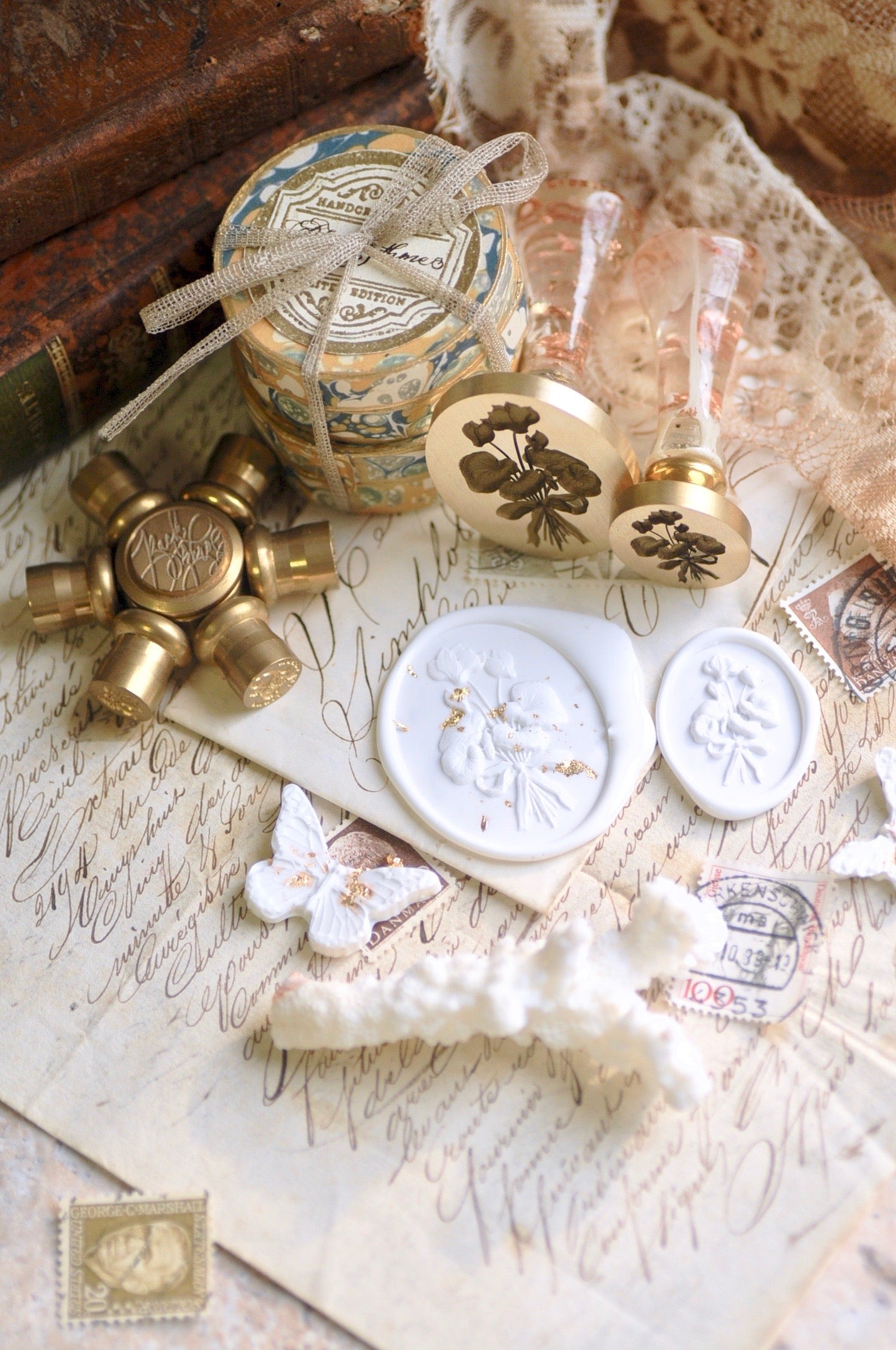 Floral Whispers: In Lieu of Speech Wax Seal Stamp | Cyclamen | With Grace