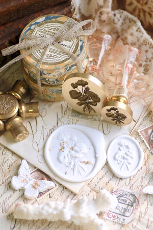 Floral Whispers: In Lieu of Speech Wax Seal Stamp | Cyclamen | With Grace