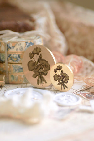 Floral Whispers: In Lieu of Speech Wax Seal Stamp | Cyclamen | With Grace