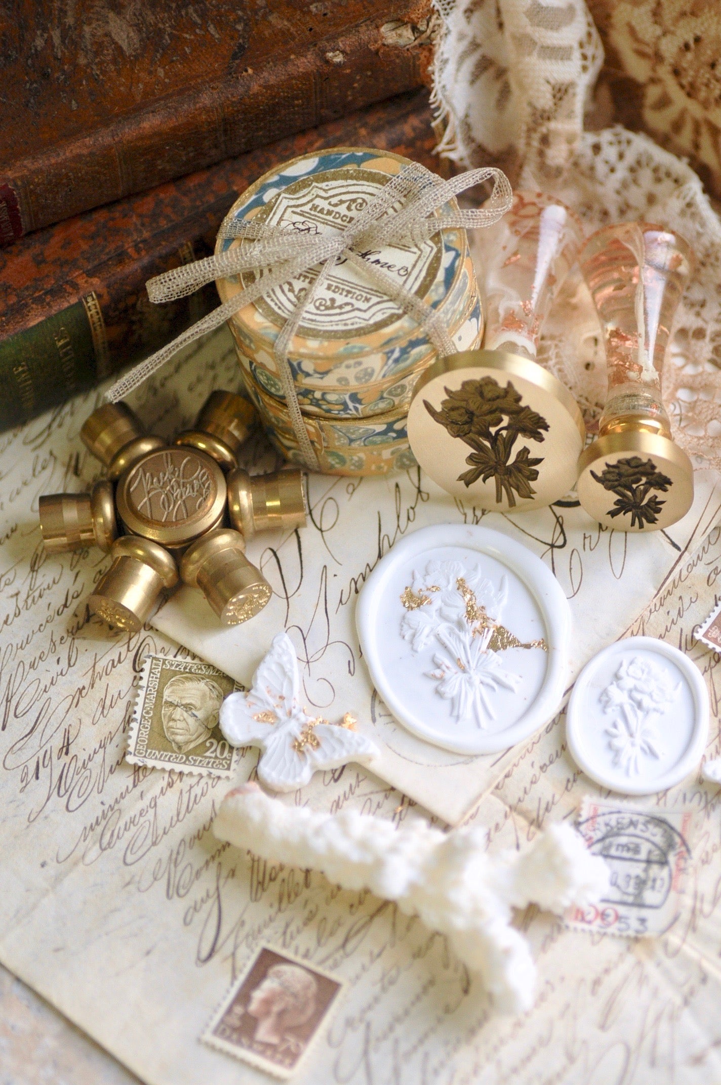 Floral Whispers: In Lieu of Speech Wax Seal Stamp | Daffodil | Hope Reborn