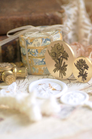 Floral Whispers: In Lieu of Speech Wax Seal Stamp | Daffodil | Hope Reborn