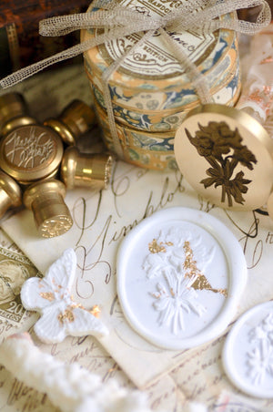 Floral Whispers: In Lieu of Speech Wax Seal Stamp | Daffodil | Hope Reborn