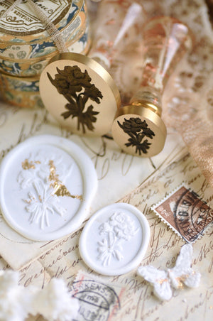 Floral Whispers: In Lieu of Speech Wax Seal Stamp | Daffodil | Hope Reborn