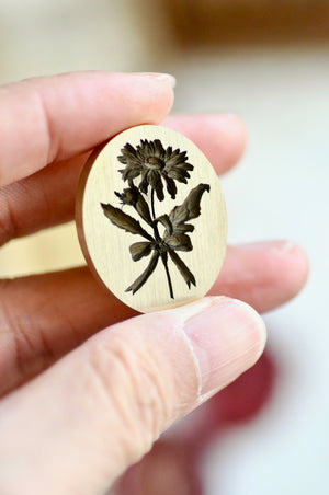 Floral Whispers: In Lieu of Speech Wax Seal Stamp | Daisy | Begin (Pre-Order / Ship in March)