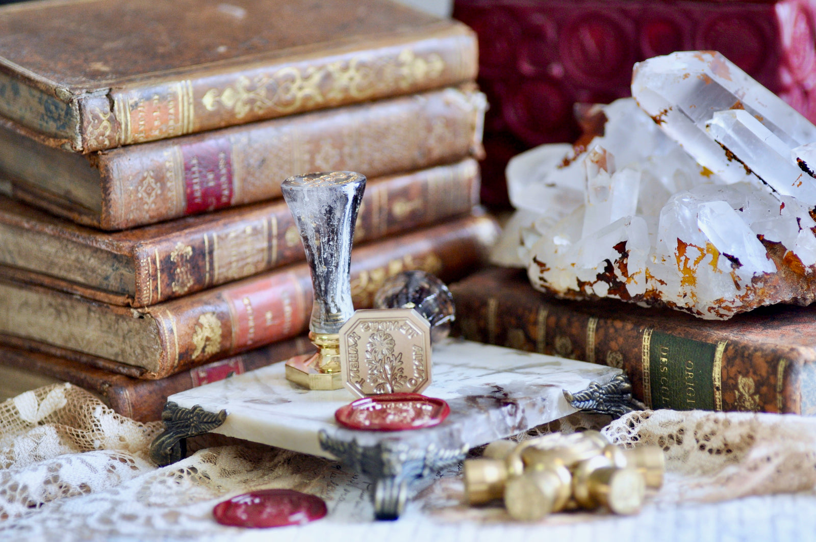 Daisy Latin Motto Wax Seal Stamp | Patience | O