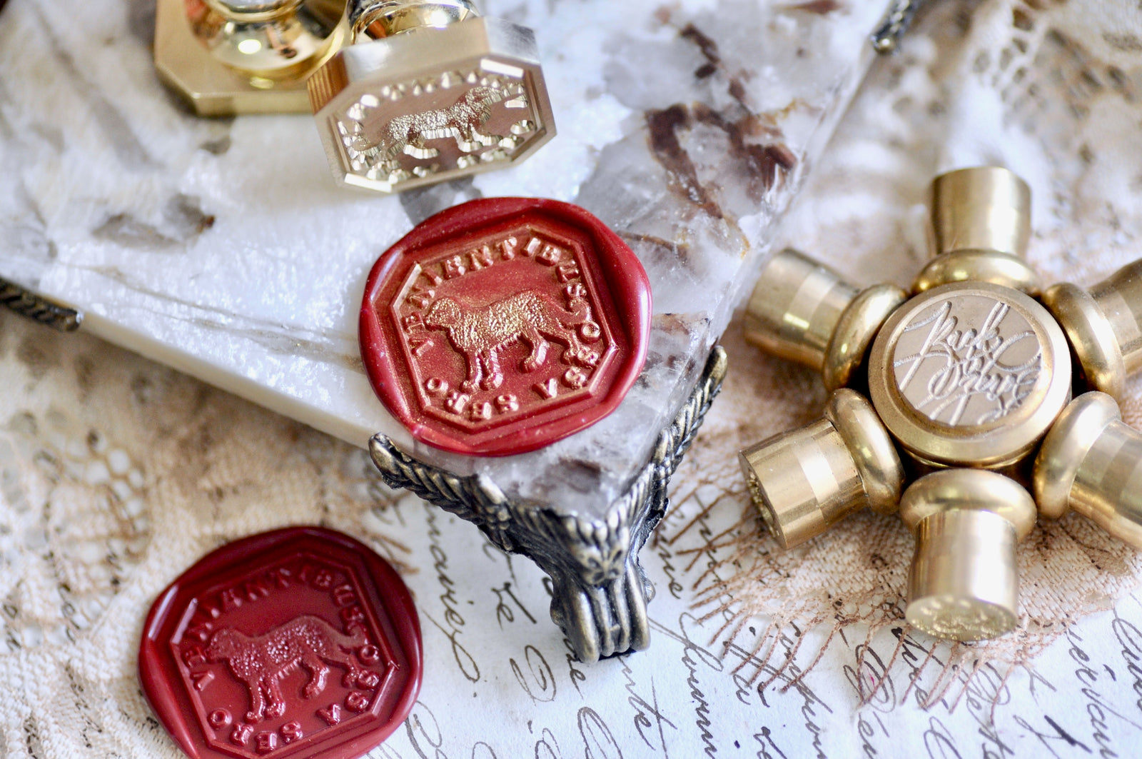 Dog Latin Motto Wax Seal Stamp | Ambitious | O