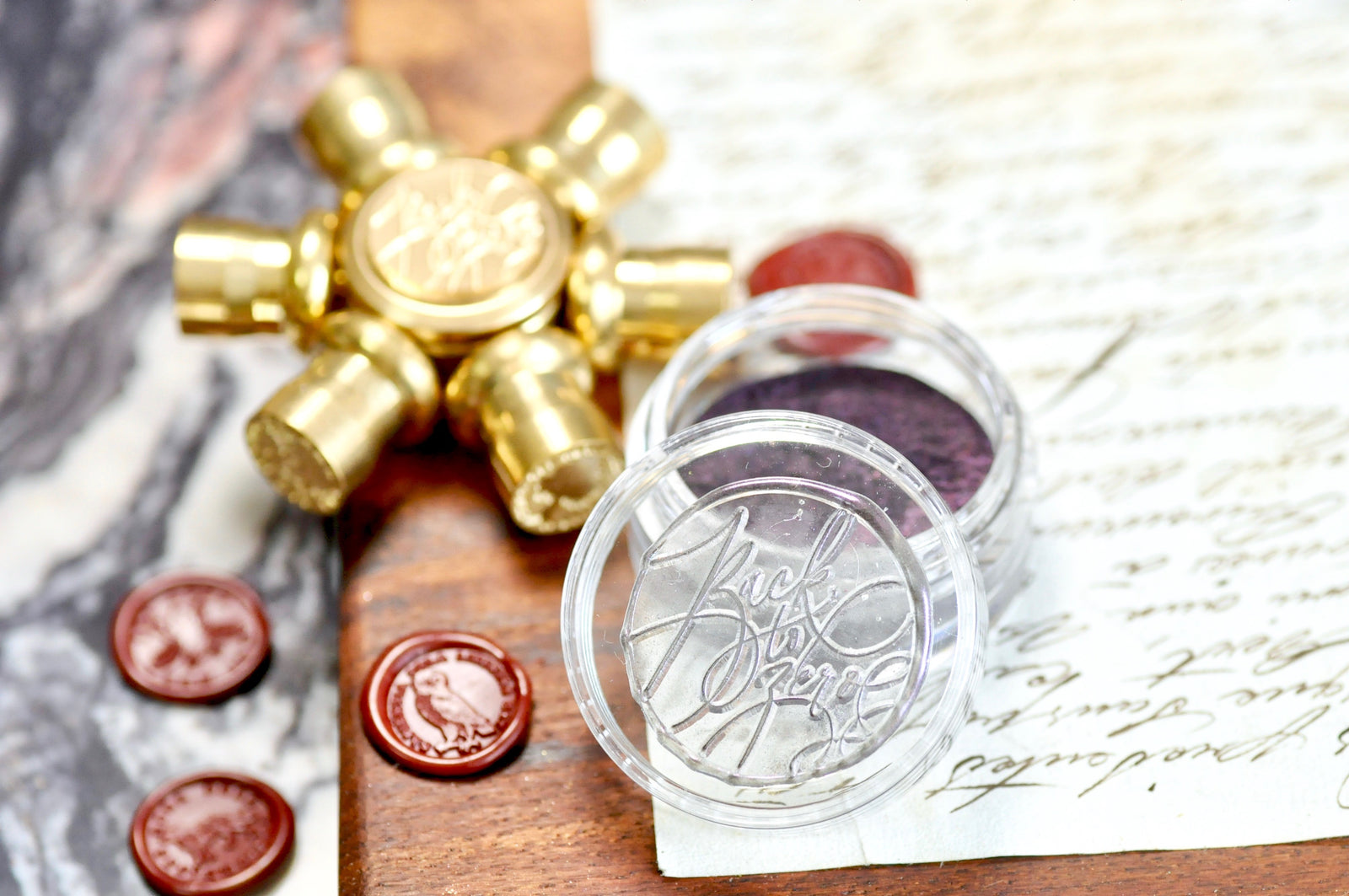 Metallic Highlight Powder for Wax Seal | Eggplant