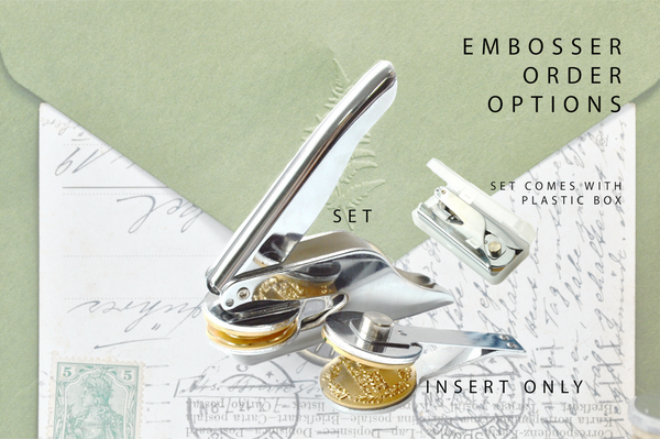 Interlocking Stack Stamp Double Interlock Chain Monogram Embosser Stamp | Backtozero B20