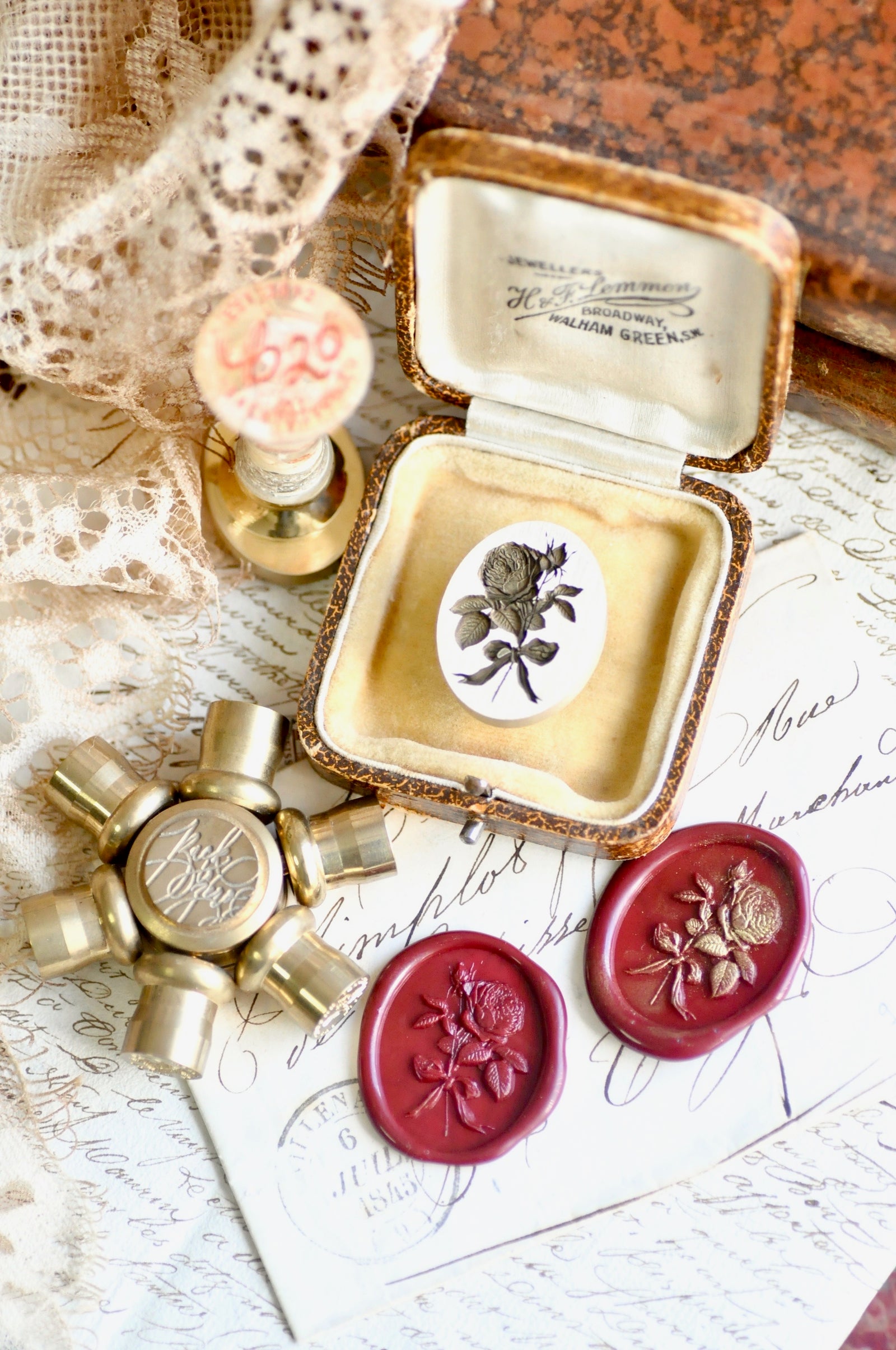 Floral Whispers: In Lieu of Speech Wax Seal Stamp | Garden Rose | Eternal Elegance (Pre-Order / Ship in March)
