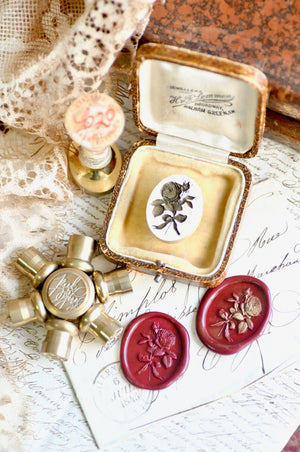 Floral Whispers: In Lieu of Speech Wax Seal Stamp | Garden Rose | Eternal Elegance (Pre-Order / Ship in March)