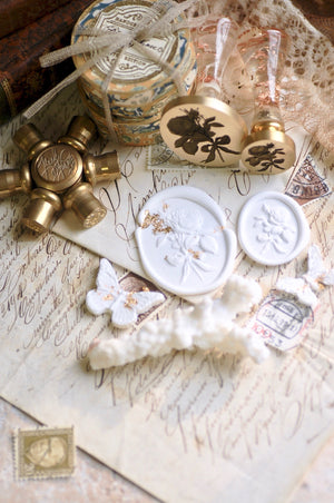 Floral Whispers: In Lieu of Speech Wax Seal Stamp | Garden Rose | Eternal Elegance