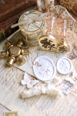 Floral Whispers: In Lieu of Speech Wax Seal Stamp | Garden Rose | Eternal Elegance
