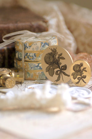 Floral Whispers: In Lieu of Speech Wax Seal Stamp | Garden Rose | Eternal Elegance