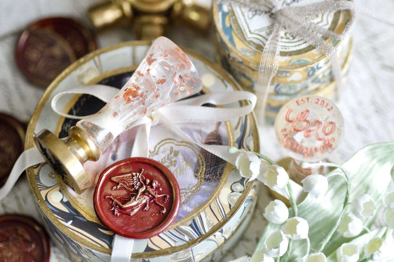 Guardian Angel & Cherub 3D Emboss Wax Seal Stamp