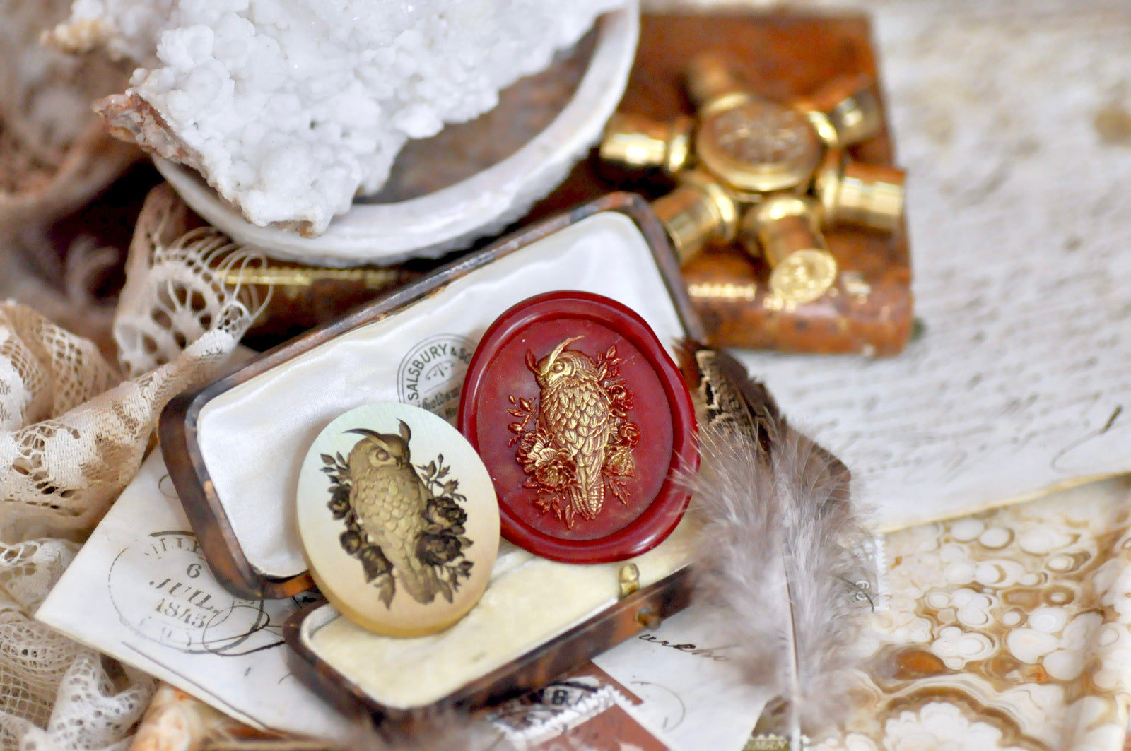 Collector's Edition Wax Seal Stamp | The Horned Owl | The Silent Gaze