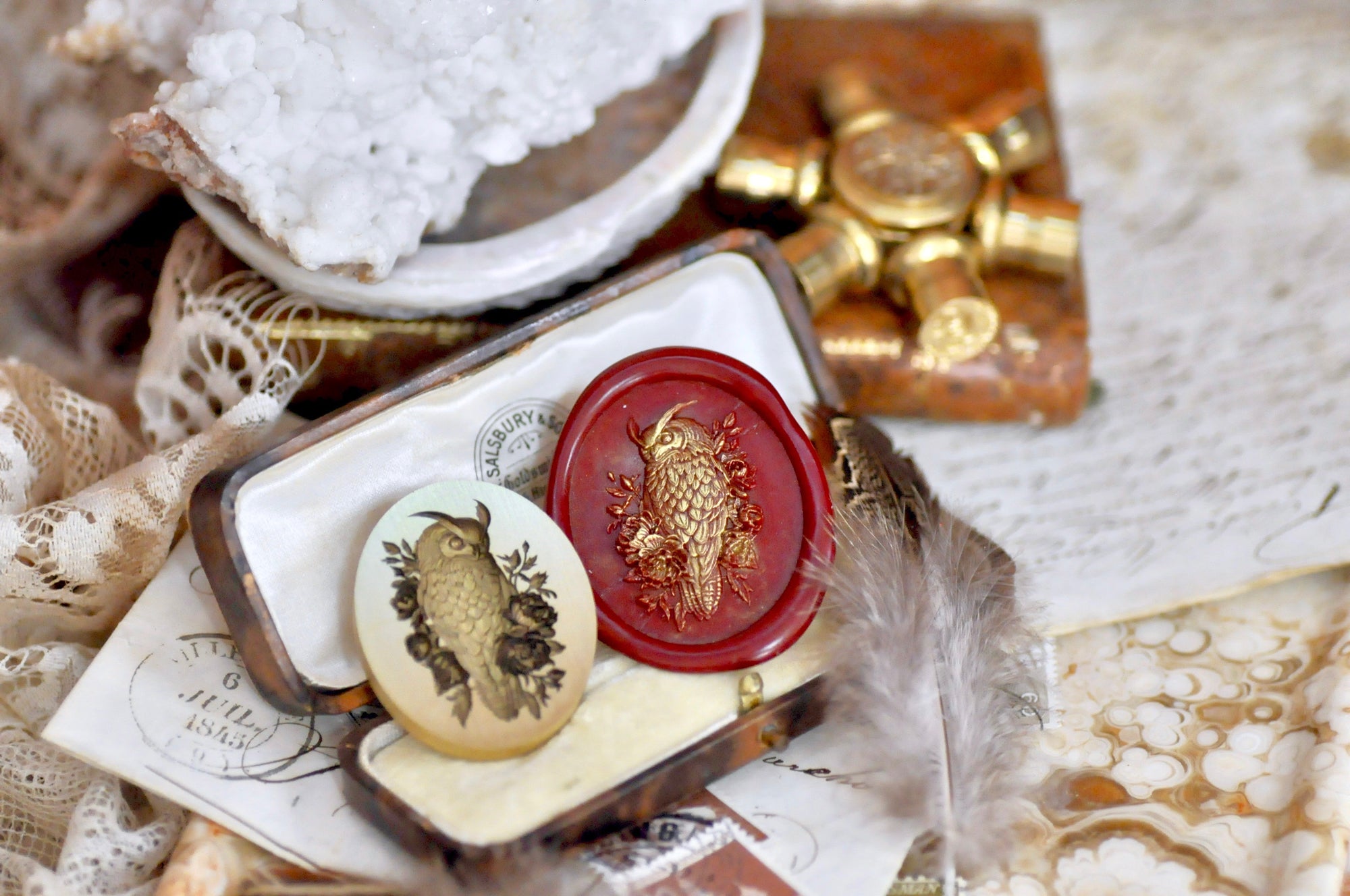 Collector's Edition Wax Seal Stamp | The Horned Owl | The Silent Gaze