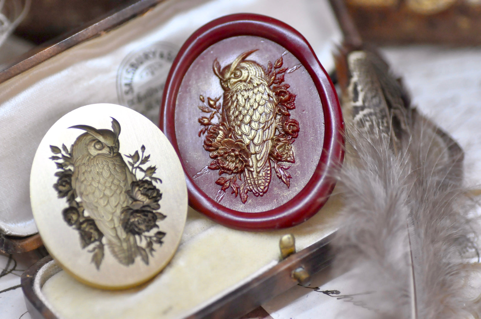 Collector's Edition Wax Seal Stamp | The Horned Owl | The Silent Gaze