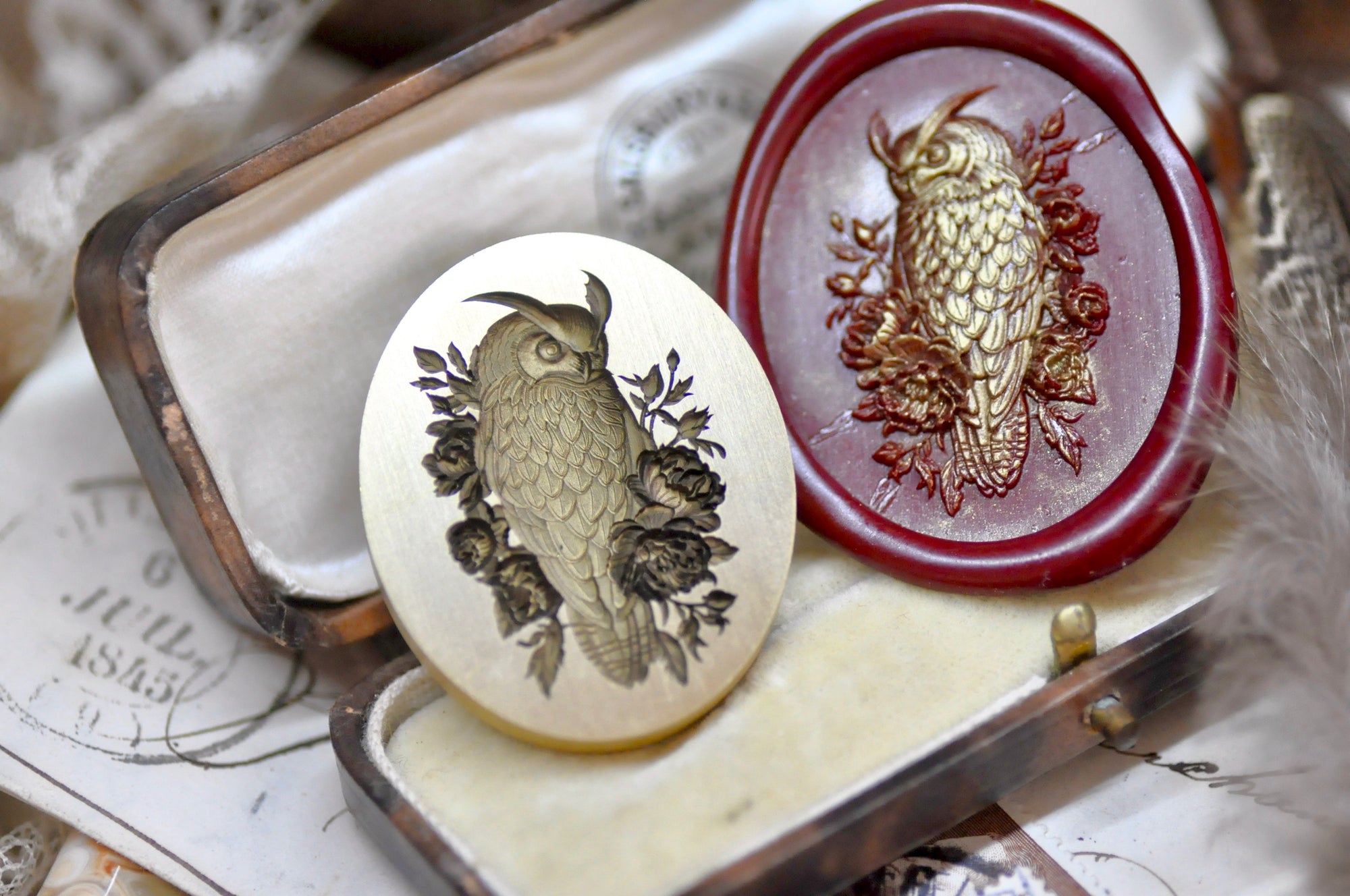 Collector's Edition Wax Seal Stamp | The Horned Owl | The Silent Gaze