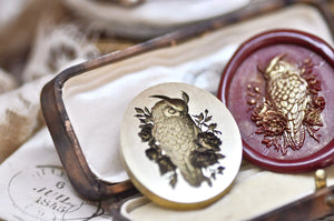 Collector's Edition Wax Seal Stamp | The Horned Owl | The Silent Gaze