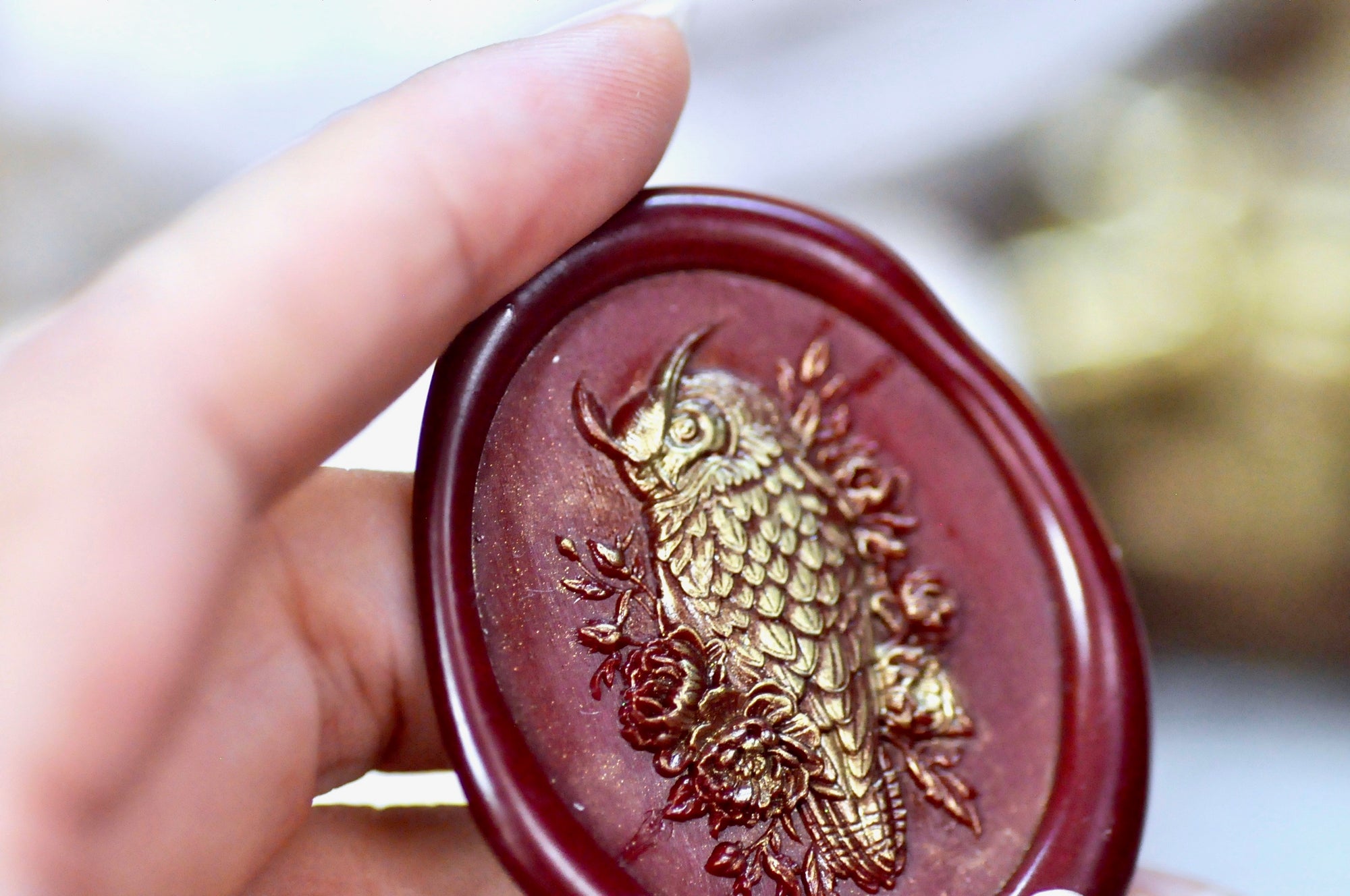 Collector's Edition Wax Seal Stamp | The Horned Owl | The Silent Gaze