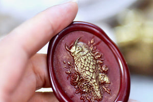 Collector's Edition Wax Seal Stamp | The Horned Owl | The Silent Gaze