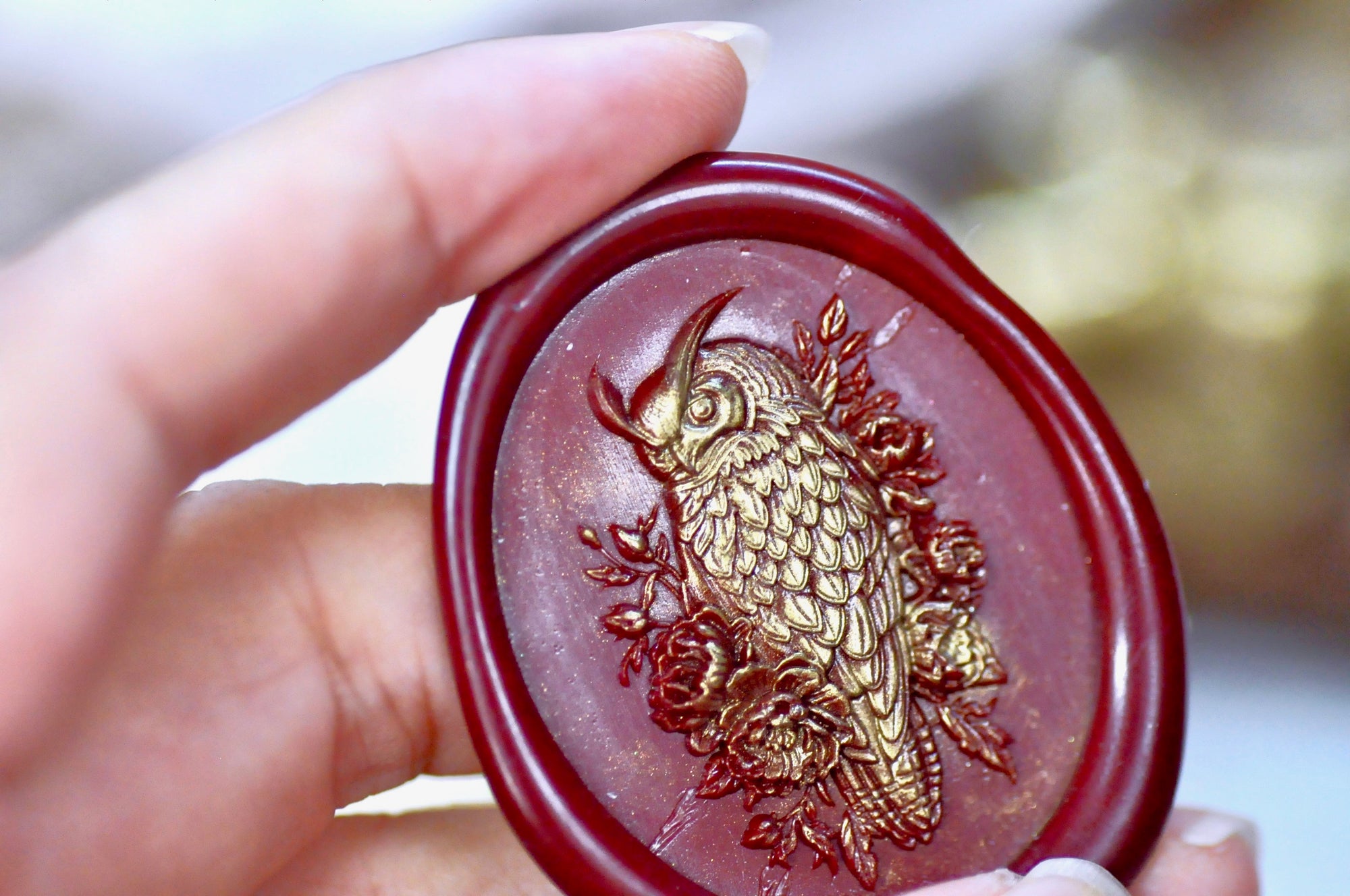 Collector's Edition Wax Seal Stamp | The Horned Owl | The Silent Gaze