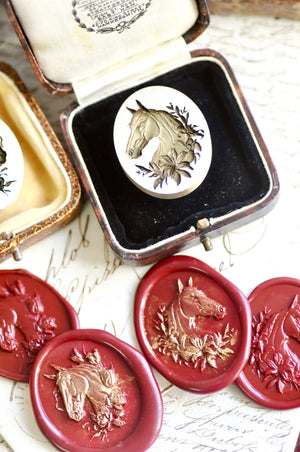 Collector's Edition Wax Seal Stamp | Harmony in Bloom | Horse Portrait (Pre-Order / Ship in March)
