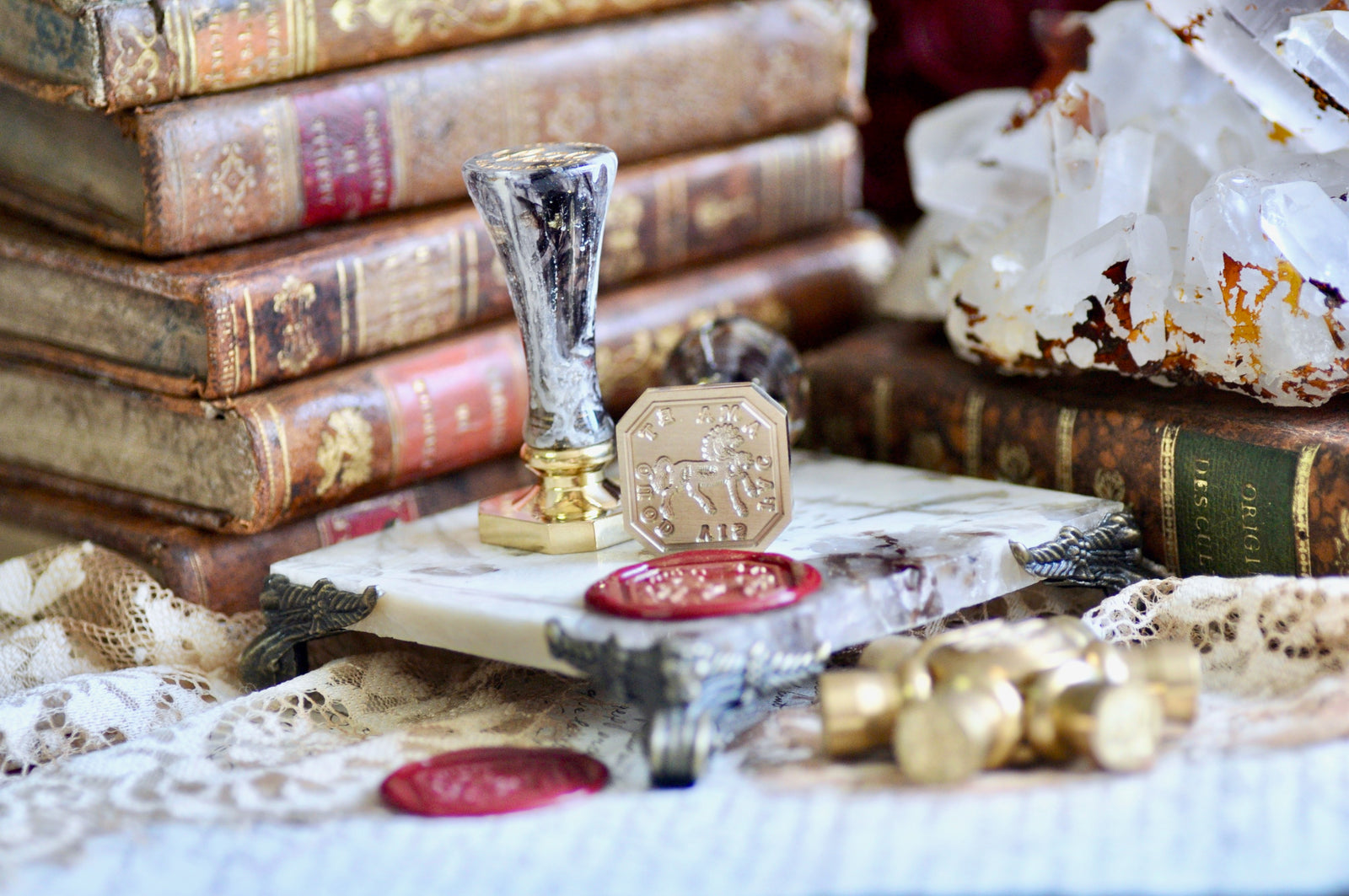 Horse Latin Motto Wax Seal Stamp | Passion | O