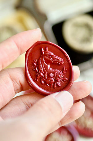 Collector's Edition Wax Seal Stamp | Harmony in Bloom | Horse Portrait (Pre-Order / Ship in March)