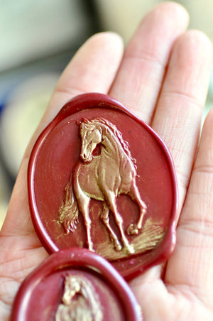 Collector's Edition Wax Seal Stamp | The Graceful Pause | Horse (Pre-Order / Ship in March)