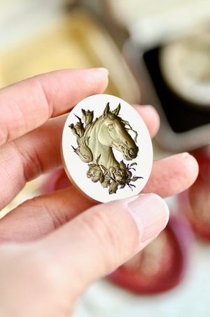 Collector's Edition Wax Seal Stamp | Harmony in Bloom | Horse Portrait (Pre-Order / Ship in March)