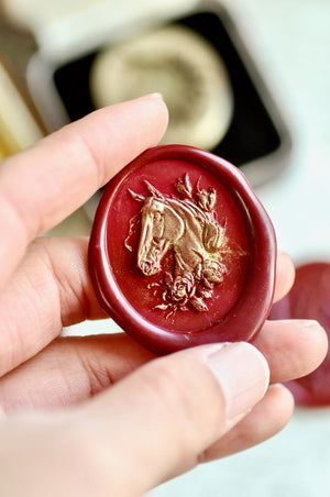 Collector's Edition Wax Seal Stamp | Harmony in Bloom | Horse Portrait (Pre-Order / Ship in March)