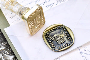 Hourglass Latin Motto Wax Seal Stamp